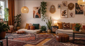 Read more about the article Boho Decor + Earthy Jewel Tones – Cozy, Budget-Friendly & Flexible