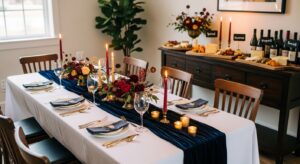 Read more about the article Chic Indoor Dinner Party — Cozy Elegance Meets Functional Decor